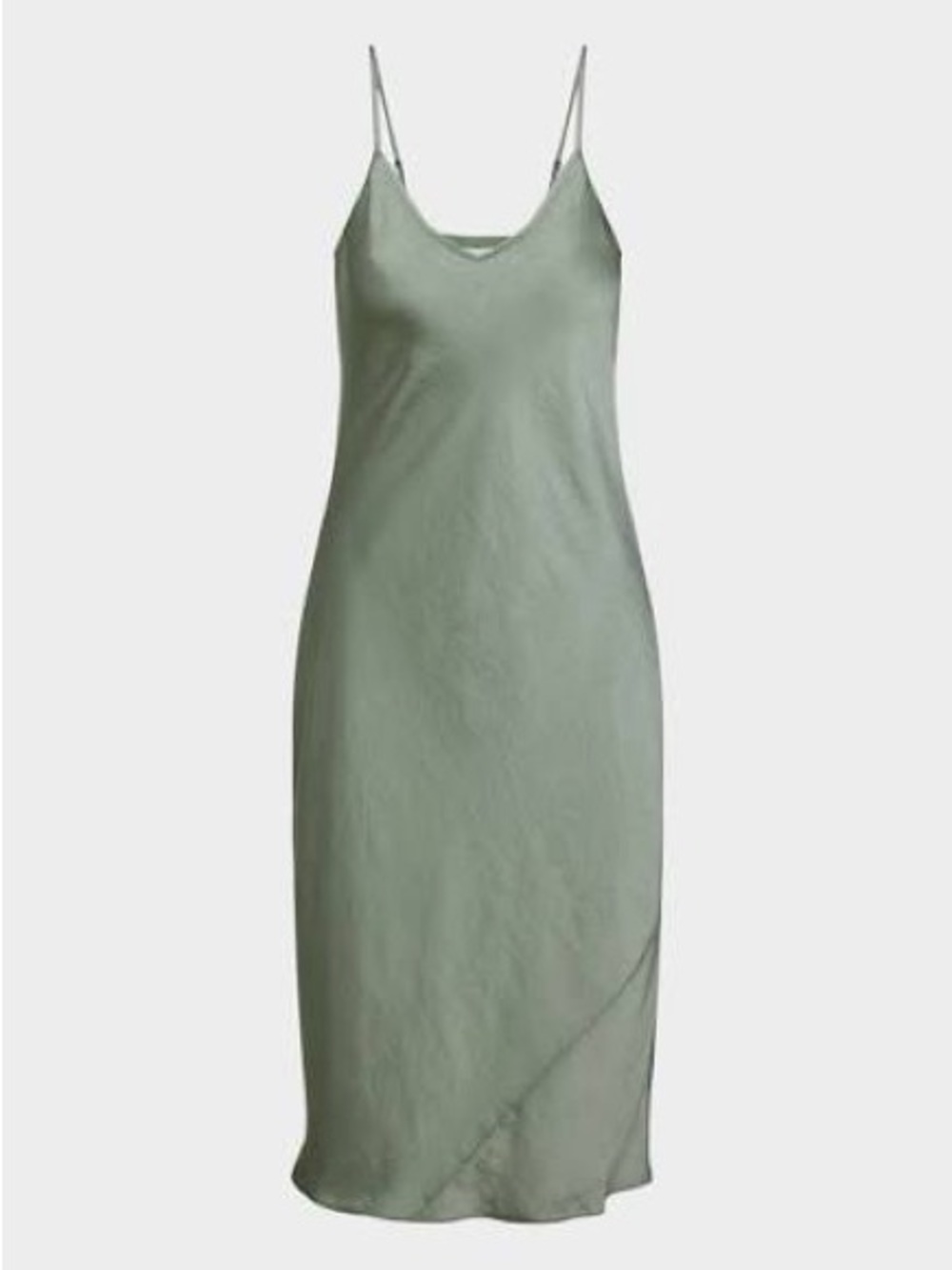 Wilfred Gallery Green Only Slip Midi Dress